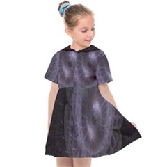 Fractal Flowers Kids  Sailor Dress by Sparkle