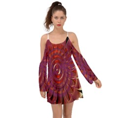 Chakra Flower Kimono Sleeves Boho Dress by Sparkle