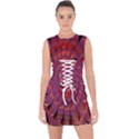 Chakra Flower Lace Up Front Bodycon Dress View1