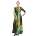 Abstract Illusion Half Sleeves Maxi Dress View2