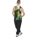 Abstract Illusion Men s Sleeveless Hoodie View2