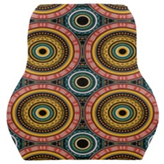 Aztec Multicolor Mandala Car Seat Back Cushion  by tmsartbazaar