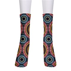 Aztec Multicolor Mandala Men s Crew Socks by tmsartbazaar