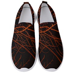 Dark Forest Scene Print Men s Slip On Sneakers by dflcprintsclothing