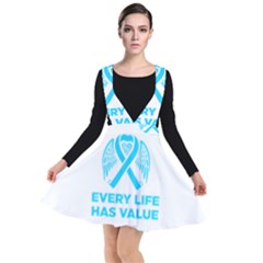 Child Abuse Prevention Support  Plunge Pinafore Dress by artjunkie