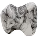 Cat Drawing Art Head Support Cushion View4