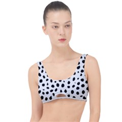 Black And White Seamless Cheetah Spots White The Little Details Bikini Top by LoolyElzayat