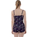 Zigzag Motif Design Tie Front Two Piece Tankini View2