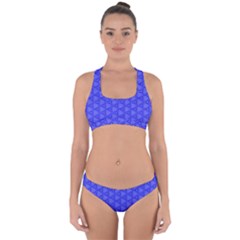 Blue-monday Cross Back Hipster Bikini Set by roseblue