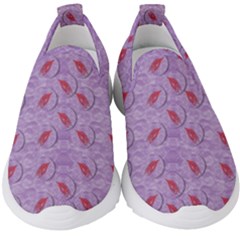 Tropical Flower Forest Of Ornate Colors Kids  Slip On Sneakers by pepitasart