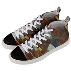 Geometry Diamond Men s Mid-top Canvas Sneakers by Sparkle