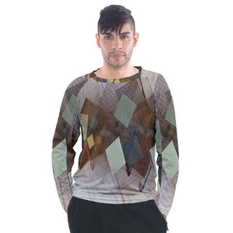 Geometry Diamond Men s Long Sleeve Raglan Tee by Sparkle