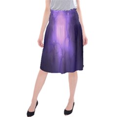 Violet Spark Midi Beach Skirt by Sparkle