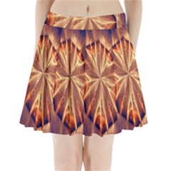 Sun Fractal Pleated Mini Skirt by Sparkle