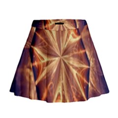 Sun Fractal Mini Flare Skirt by Sparkle