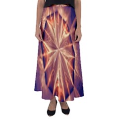 Sun Fractal Flared Maxi Skirt by Sparkle