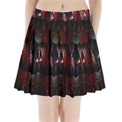 Twist Flower Pleated Mini Skirt by Sparkle