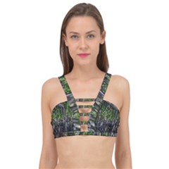 Green Glitter Squre Cage Up Bikini Top by Sparkle