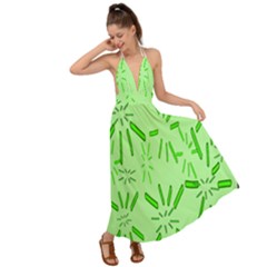 Electric Lime Backless Maxi Beach Dress by Janetaudreywilson