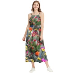 Cactus Boho Sleeveless Summer Dress by Sparkle