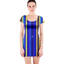 Blueyellow  Short Sleeve Bodycon Dress View1