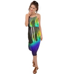 Rainbowcat Waist Tie Cover Up Chiffon Dress by Sparkle