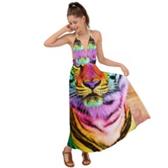 Rainbowtiger Backless Maxi Beach Dress by Sparkle