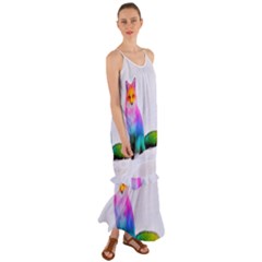 Rainbowfox Cami Maxi Ruffle Chiffon Dress by Sparkle