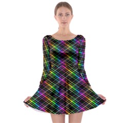 Rainbow Sparks Long Sleeve Skater Dress by Sparkle