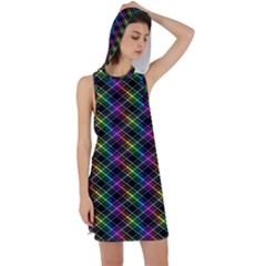 Rainbow Sparks Racer Back Hoodie Dress by Sparkle