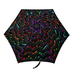 Rainbowwaves Mini Folding Umbrellas by Sparkle