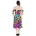 Animal Print Shoulder Tie Bardot Midi Dress View2