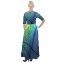 Rainbow Rain Half Sleeves Maxi Dress View2