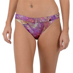 Marbling Abstract Layers Band Bikini Bottom by kaleidomarblingart