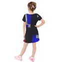 Abstract Tiles  Kids  Short Sleeve Velvet Dress View2