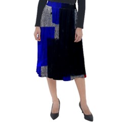 Abstract Tiles  Classic Velour Midi Skirt  by essentialimage