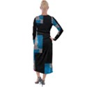 Abstract Tiles Velvet Maxi Wrap Dress View2