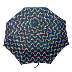 Geo Rainbow Stroke Folding Umbrellas by tmsartbazaar