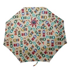 Ethnic Tribal Masks Folding Umbrellas by tmsartbazaar