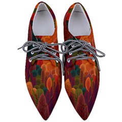 Autumn Trees Pointed Oxford Shoes by designsbymallika