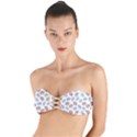 Happy Doodle Laugh Twist Bandeau Bikini Top View1