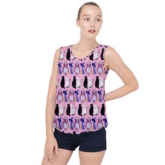 Halloween Bubble Hem Chiffon Tank Top by Sparkle