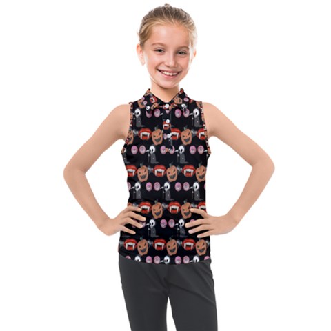 Halloween Kids  Sleeveless Polo Tee by Sparkle