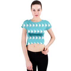 Halloween Crew Neck Crop Top by Sparkle