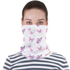 Pink Purple Butterfly Face Seamless Bandana (adult) by designsbymallika