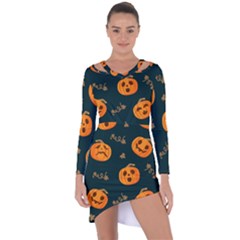 Halloween Asymmetric Cut-out Shift Dress by Sobalvarro