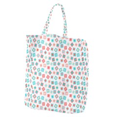 Aqua Coral Giant Grocery Tote by CuteKingdom