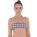 Geometric Halter Bandeau Bikini Top View1