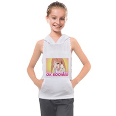 Ok Boomer Kids  Sleeveless Hoodie by Dimedrolisimys