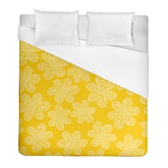 Abstract Floral White Duvet Cover (full/ Double Size) by CuteKingdom